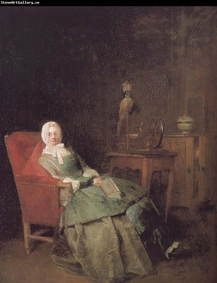 Jean Baptiste Simeon Chardin Take the book of women